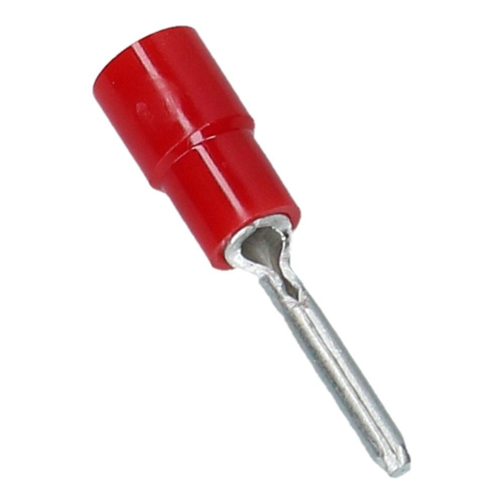 Kabelschoen penstekker D-1.9mm L-11.7mm Rood - 100 stuks