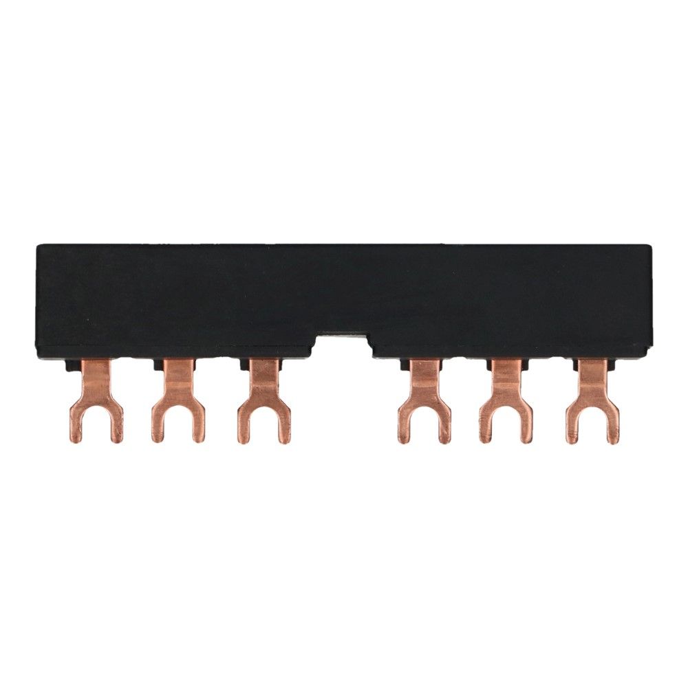 Kamrail vork 3 fase 6 poles offset 9mm tbv motorbeveiliging