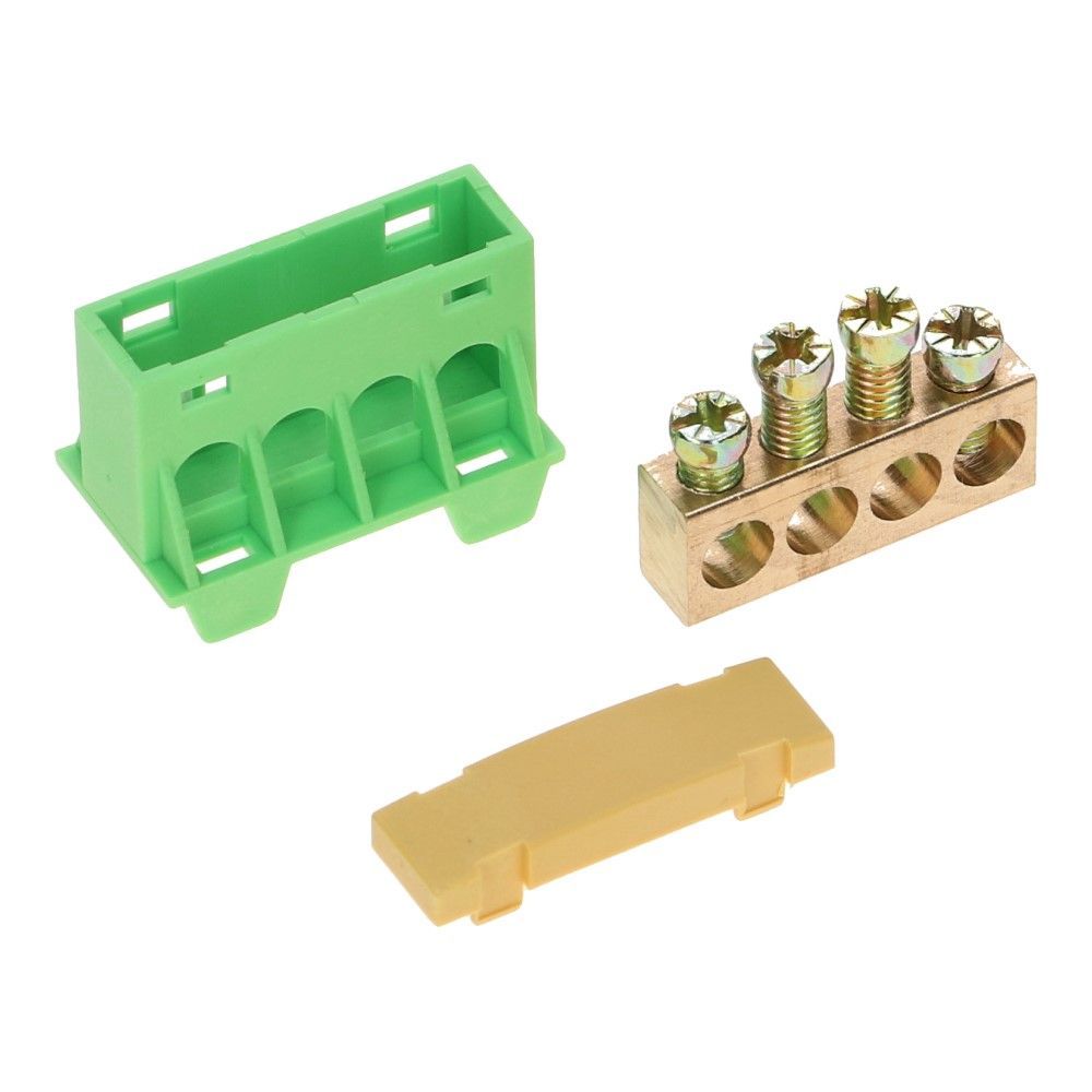 Aansluitverdeelblok AST16 geel/groen 4x16mm²