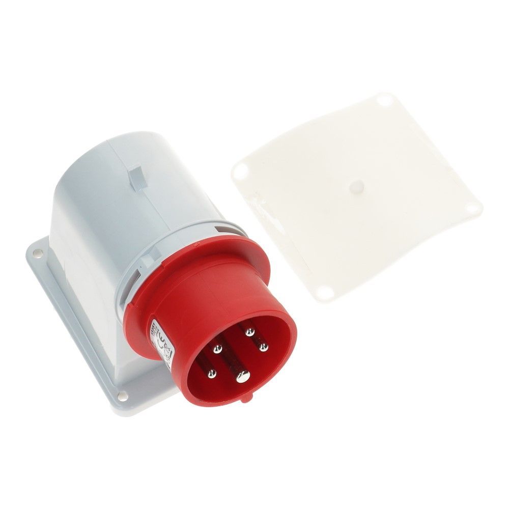 CEE male 5 polig 6H 16A IP44 toestelcontactdoos 380-415VAC