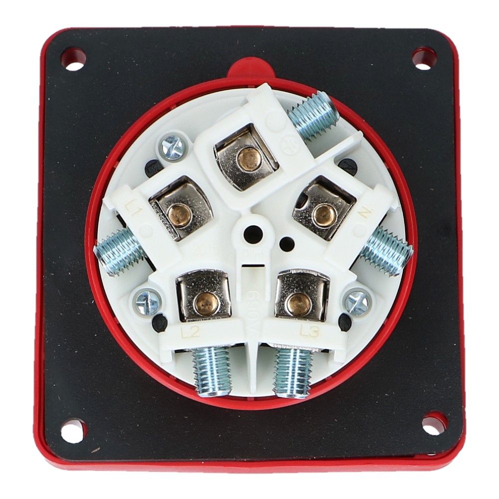 CEE female 5 polig 6H 125A IP67 inbouw wcd 380-415VAC