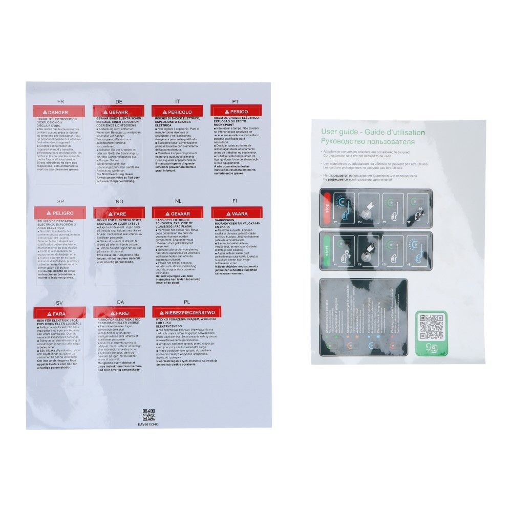 Evlink Pro Oplaadpunt T2 aansluitkabel 5 meter 3 fase 22kW A-30mA