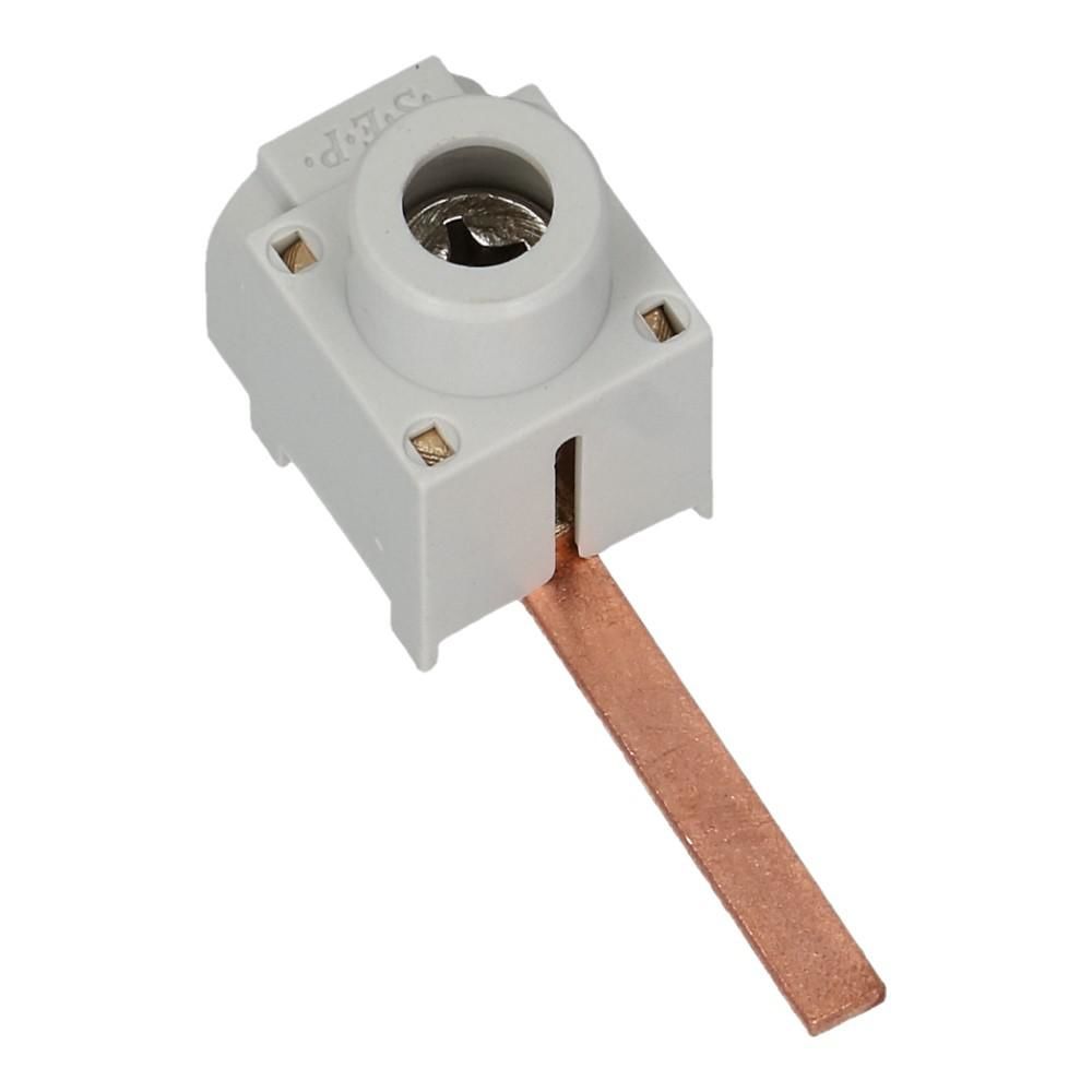 Aftakblok pin grijs 1 fase 50mm² stift 27mm