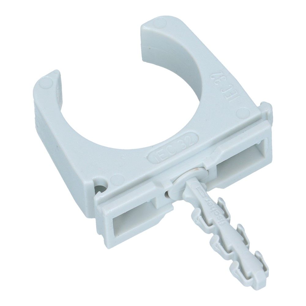 Klembeugel met plug SF Plus RC 31-32mm lichtgrijs - 25 stuks