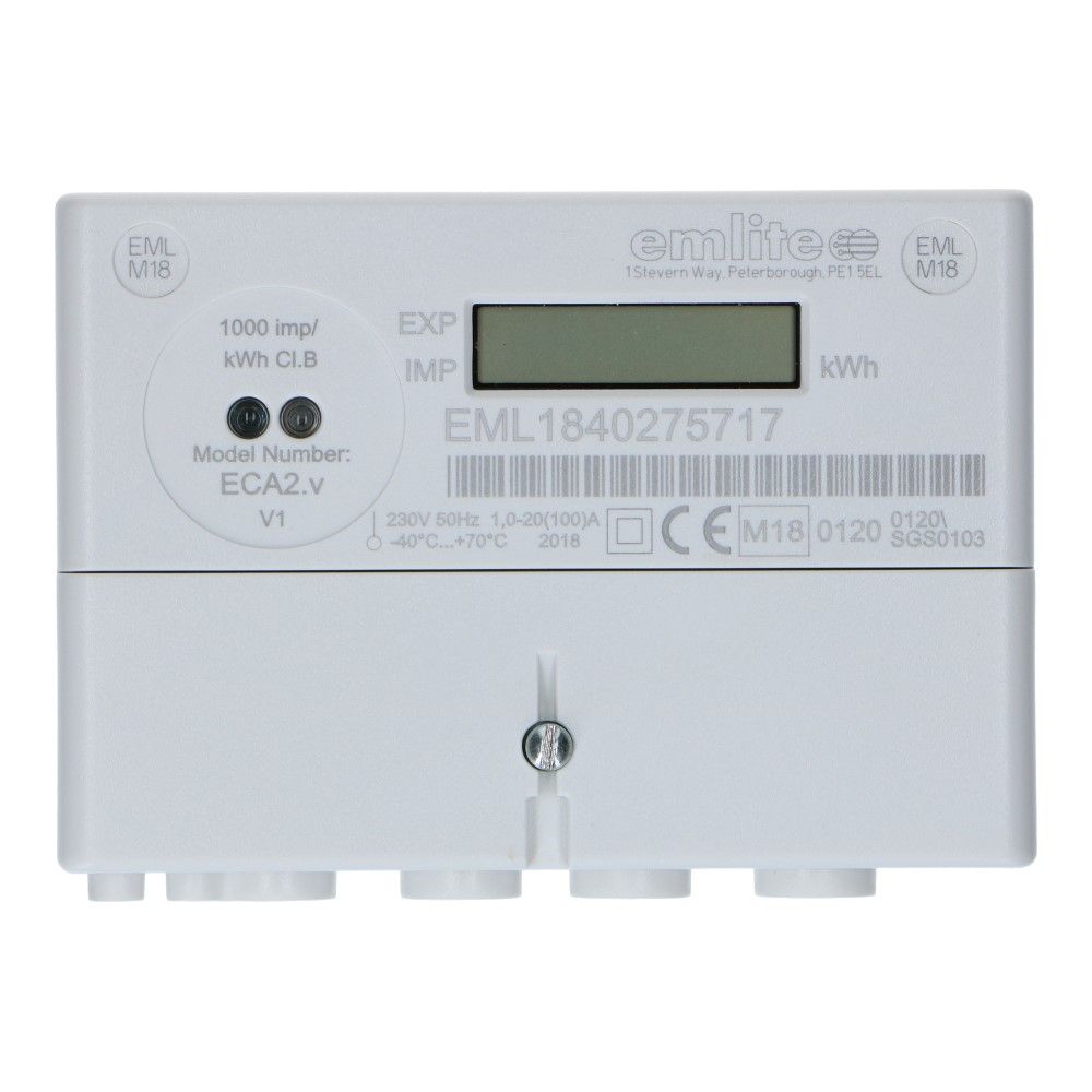kWh meter 1 fase 1/100A MID Factureerbaar Imp/Exp