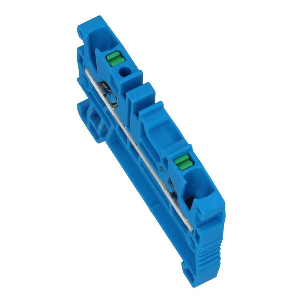 Montageklem steek EFC 2.5mm² blauw 2 aansluitingen