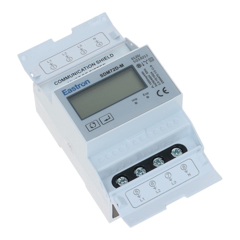 kWh meter 3 fase 10/100A Modbus MID Factureerbaar