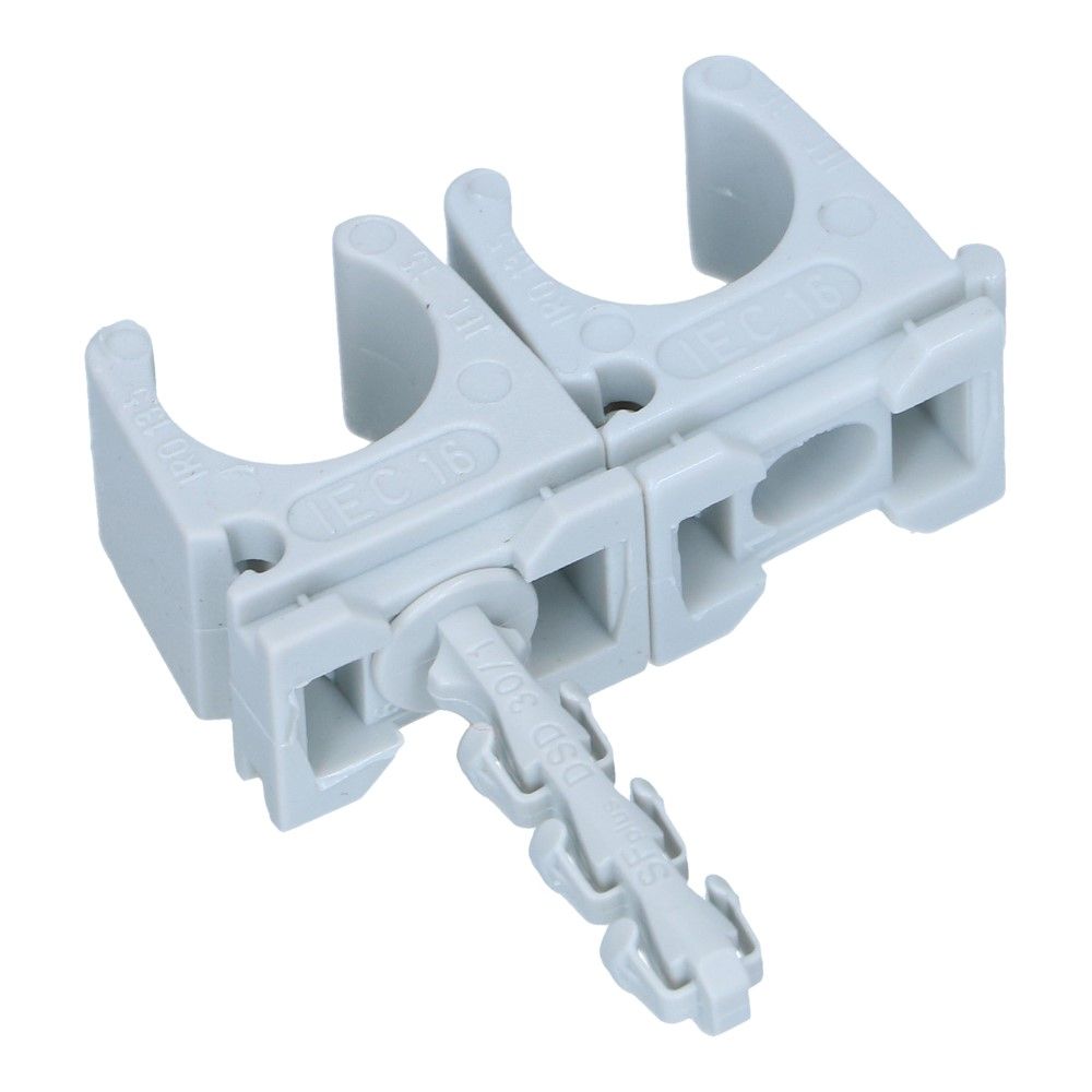 Klembeugel met plug SF Plus RC 5/8inch 15-16mm lichtgrijs - 100 stuks