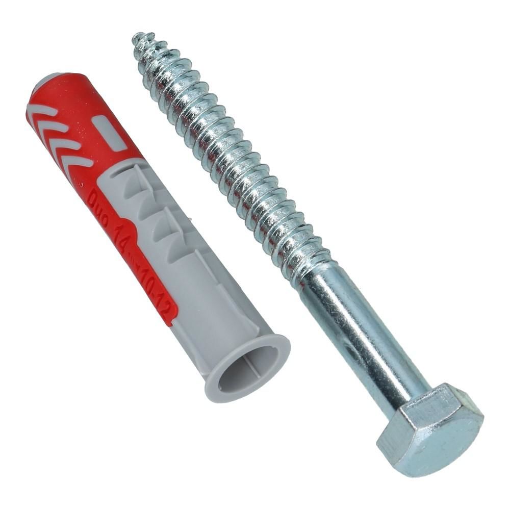 DuoPower plug universele 14x70mm met schroef 14x95mm SW17 - 8 stuks