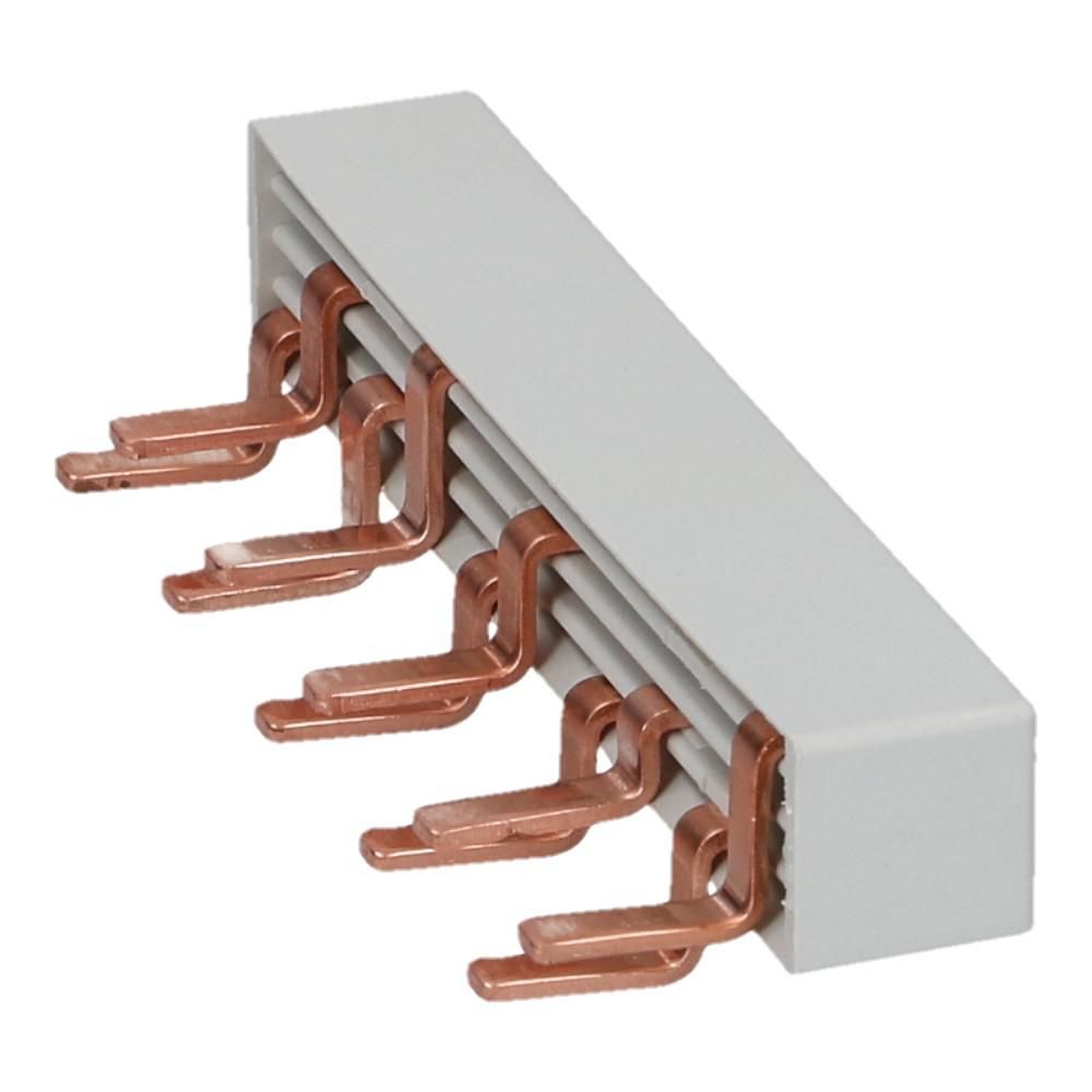 Kam pin grijs 4 fase 10 pole 9mm N-L1-L2-L3-N-L1-N-L2-N-L3