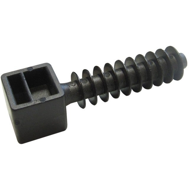 Muurplug zwart voor max doorvoer 9mm, boorgat 9mm - 100 stuks