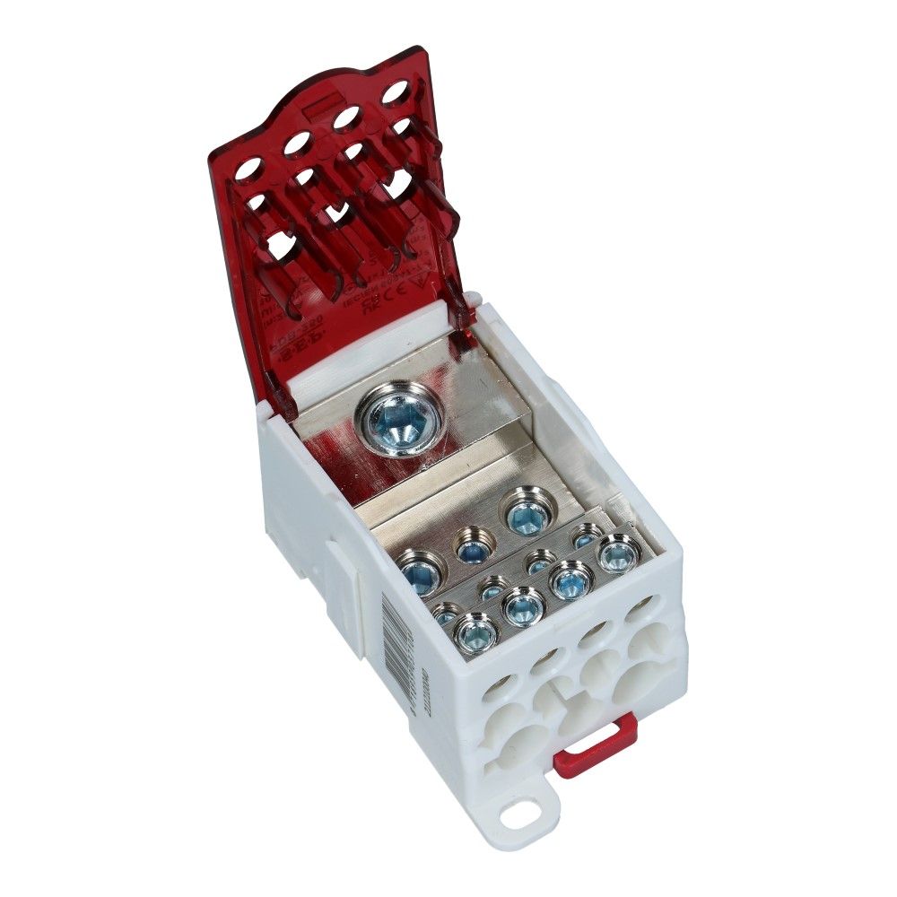 Aftakklem PDB 250A 1x120mm² - 2x35mm² 5x16mm² 4x10mm² 24.5kA