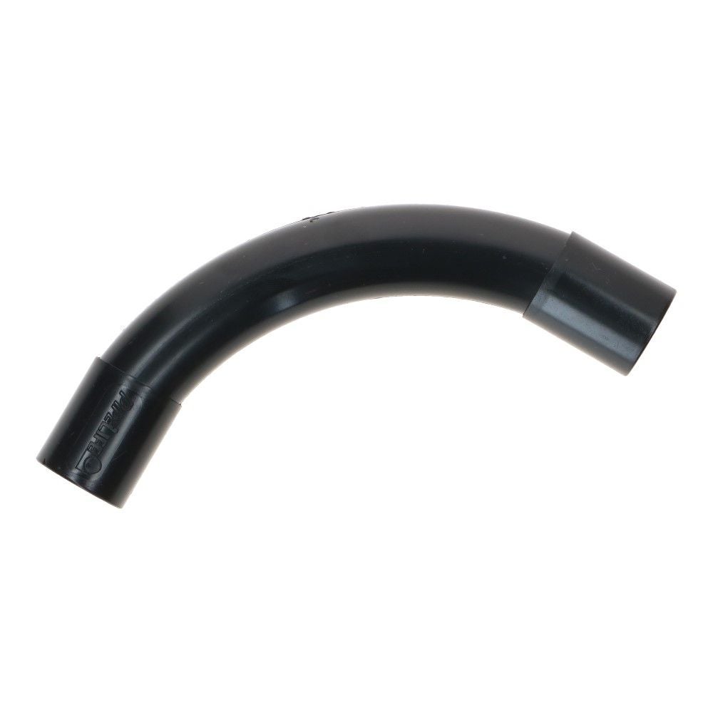 UV-bestendig bocht zwart 25mm Polvalit PVC