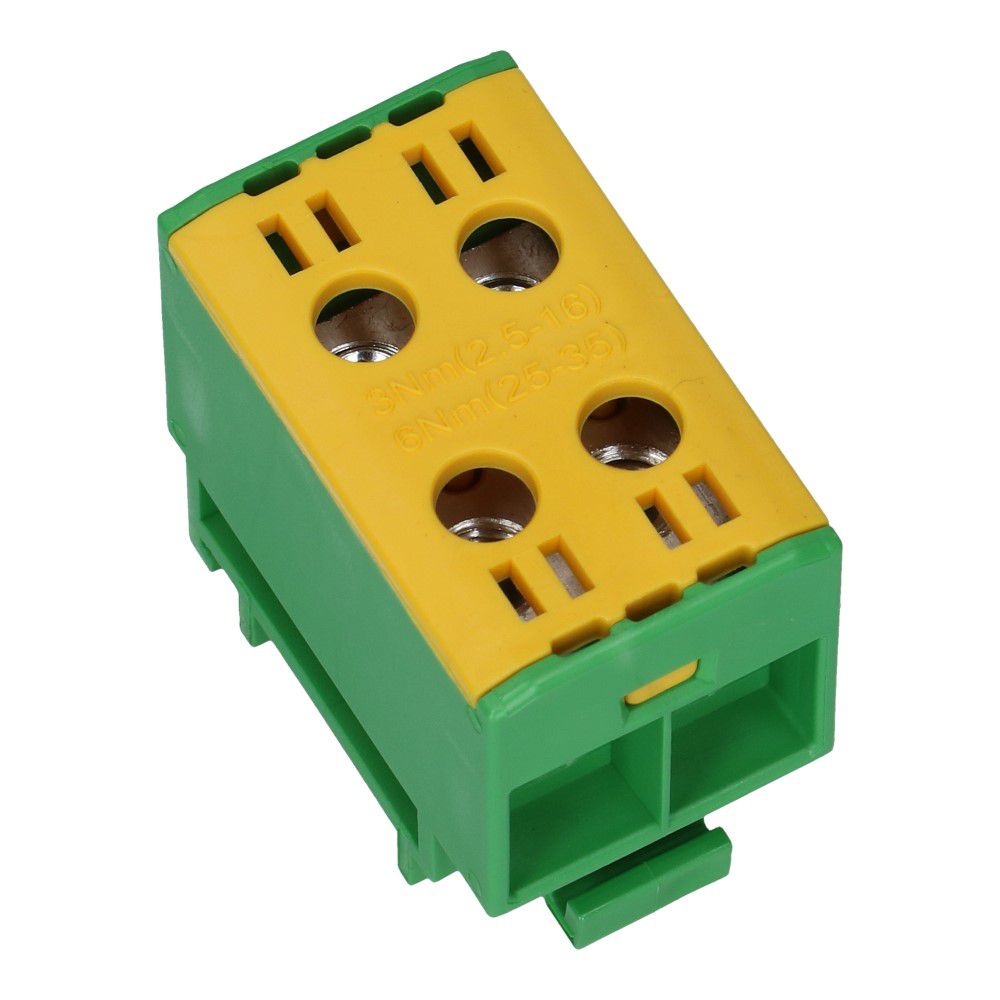 Aftakklem CK2 geel/groen 2.5mm² t/m 35mm² tweevoudig