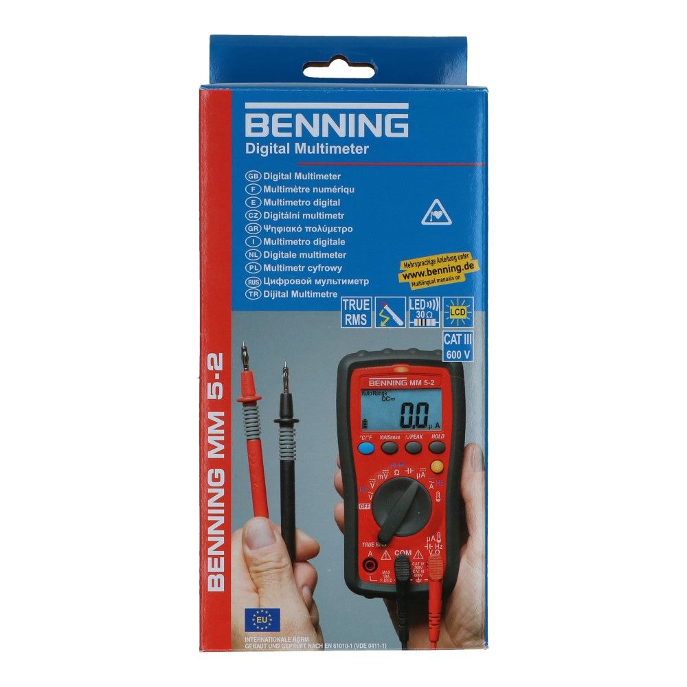 Digitale multimeter MM 5-2 True RMS 0.1mV-600V AC/DC