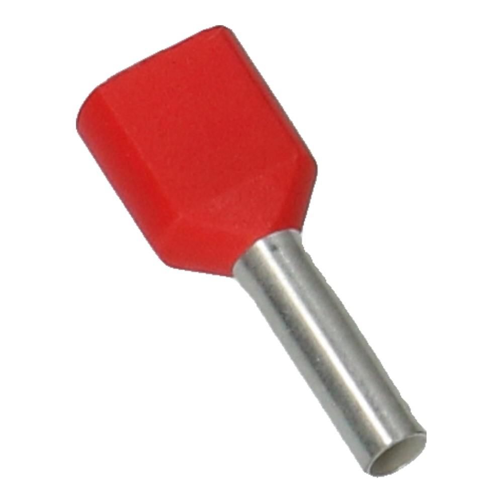 2x1.00mm² Rood Adereindhuls - 500 stuks