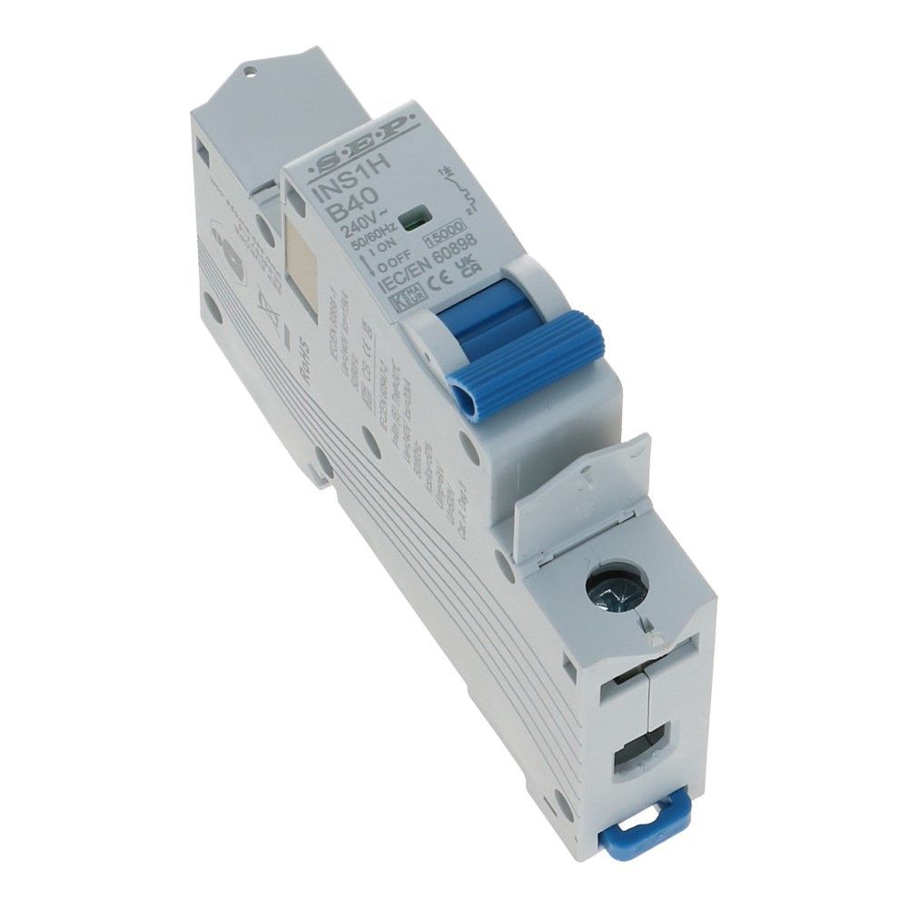 Installatieautomaat  1 polig 1A karakteristiek D 15kA INS1H