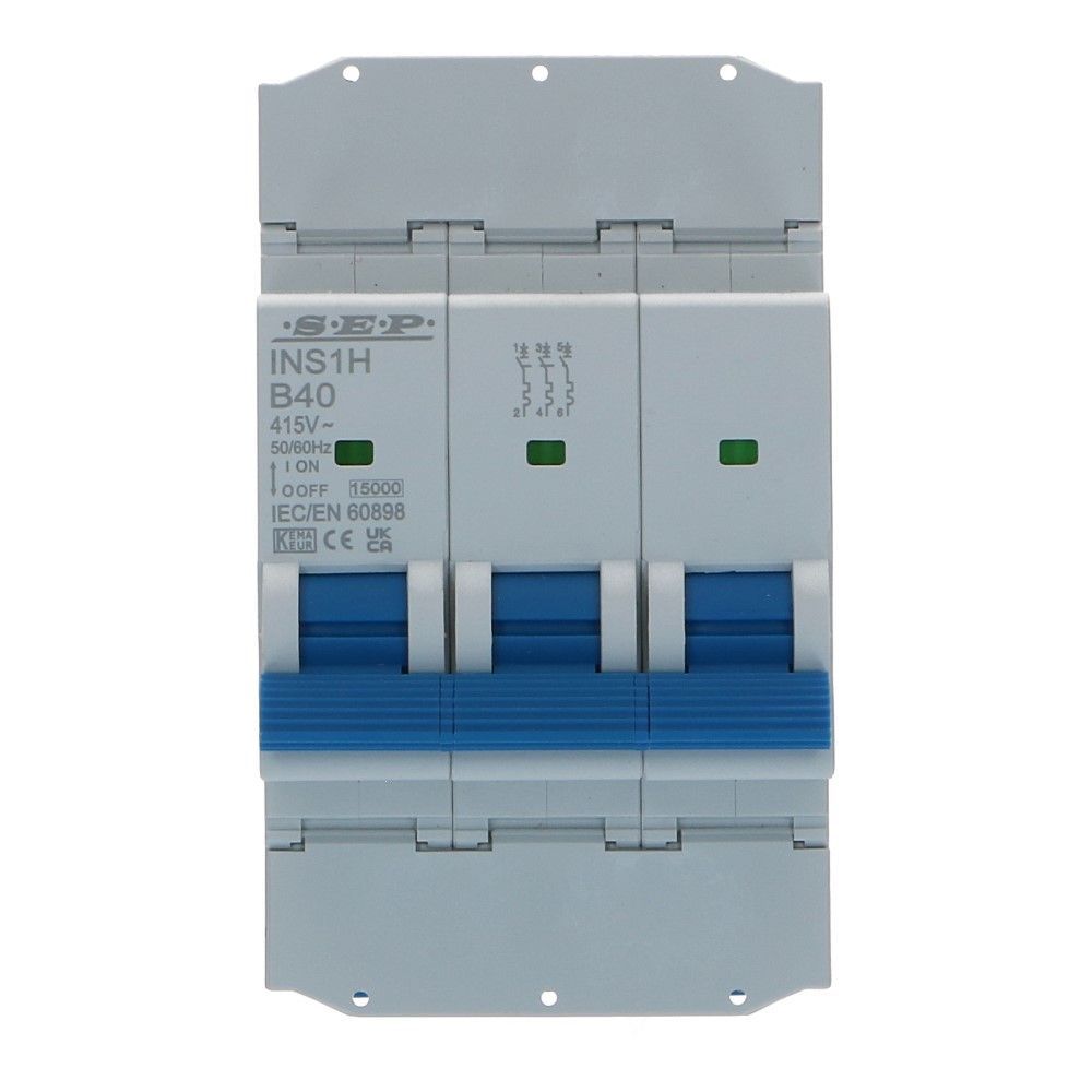 Installatieautomaat  3 polig 10A karakteristiek C 15kA INS1H