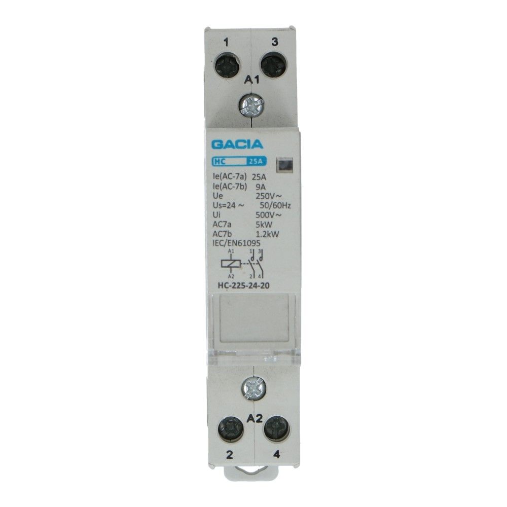 2 polig 2 NC 25A Installatierelais