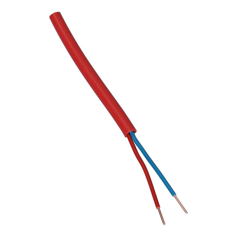 Brandmeldkabel 2x0.8mm² rood Dca - 100 meter