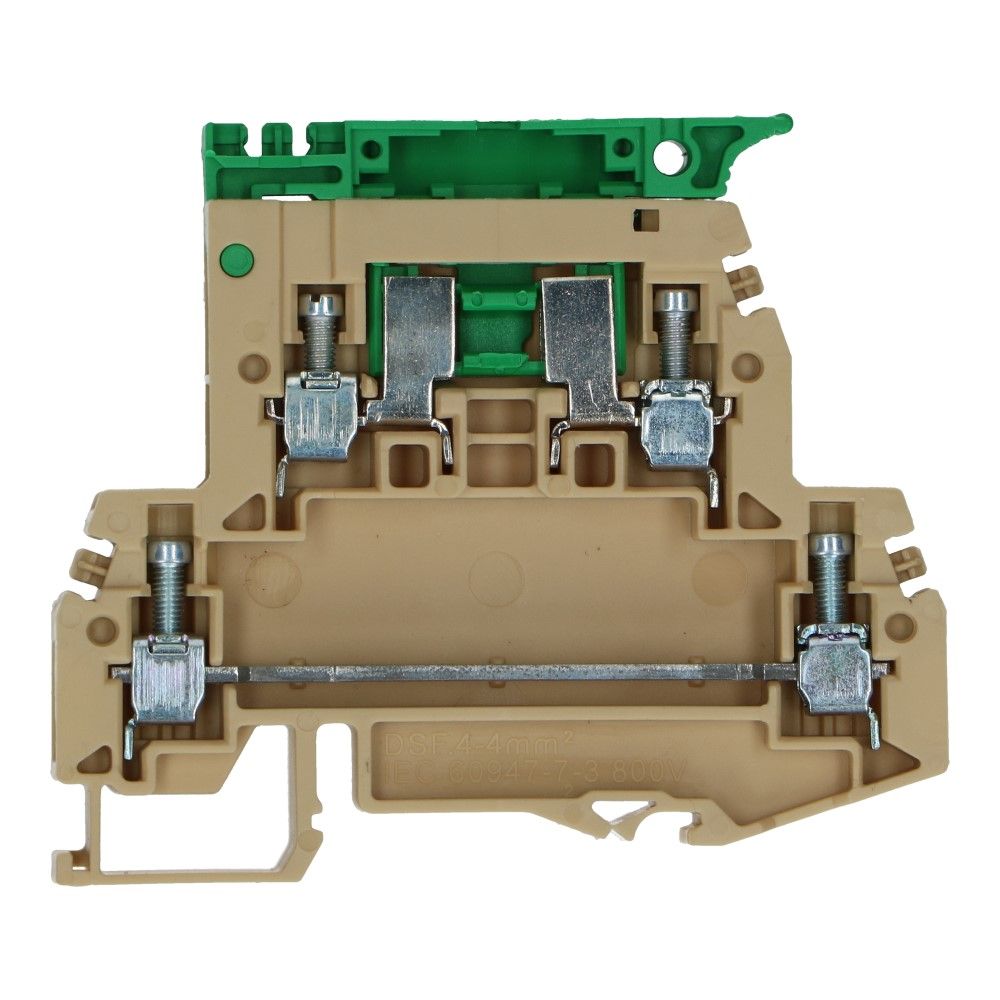Etageklem met zekeringhouder DSF 4mm² beige 