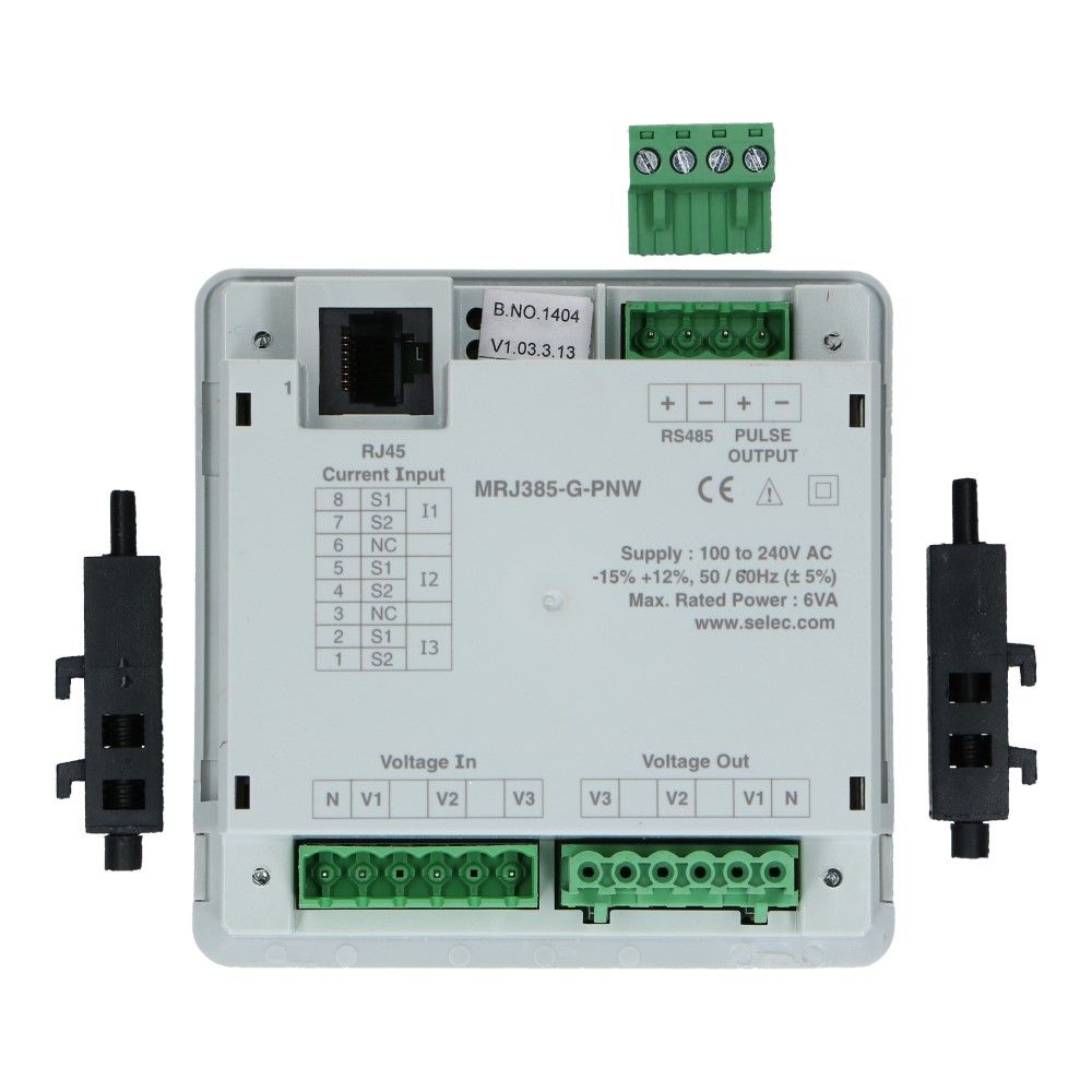 Multi-Function paneelmeter met rj45 voor trafo