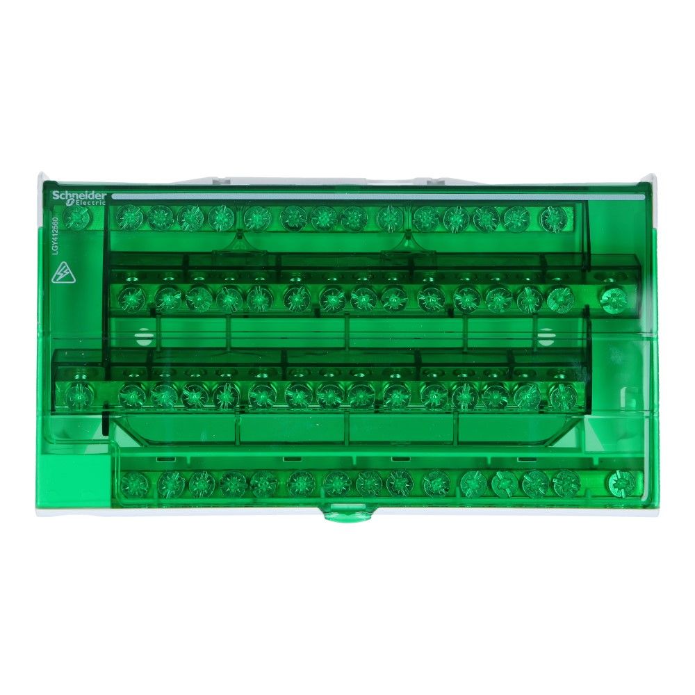 Verdeelblok DS 125A 4 rijen 15 aansluitingen 500VAC