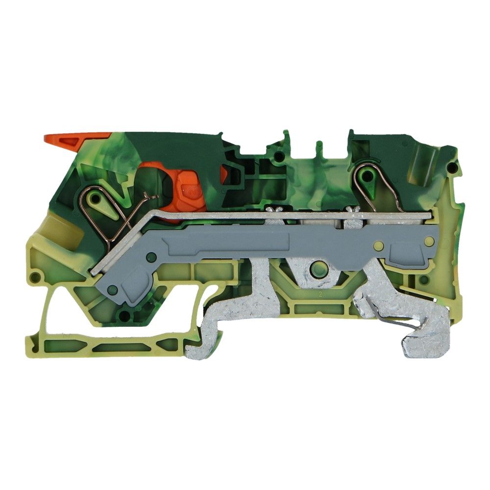 WAGO montageklem hendel aarde 6mm² geel groen