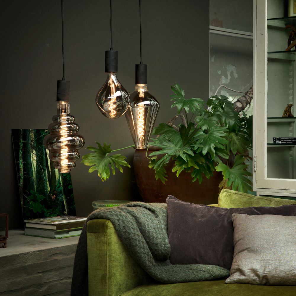 Calex Organic EVO Titanium LED PS165 E27 6W 130lm 1800K dimbaar