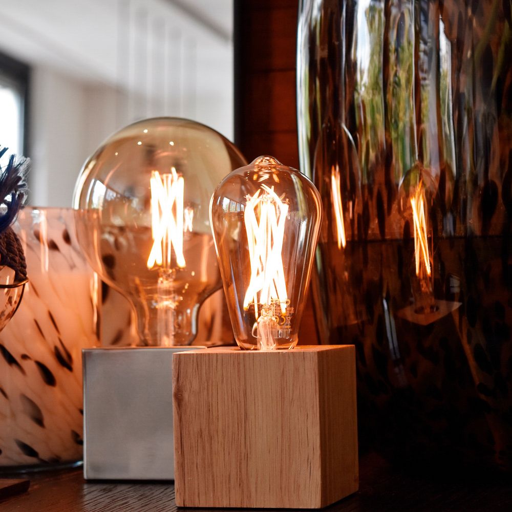 Calex Smart LED Filament Rustiek lamp goud ST64 E27 7W 806lm 1800-3000K