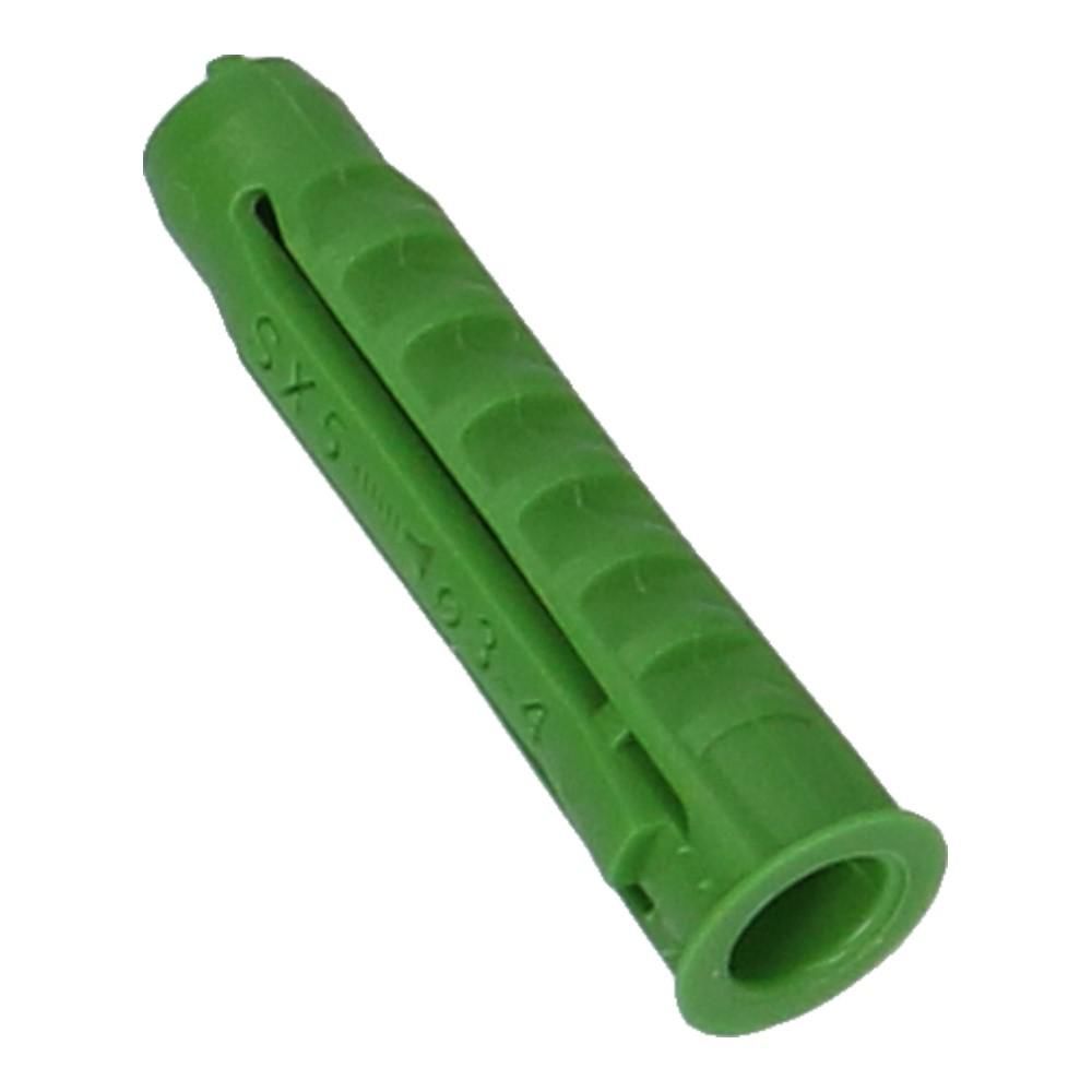 Nylon plug SX Green met rand 5x25mm - 90 stuks