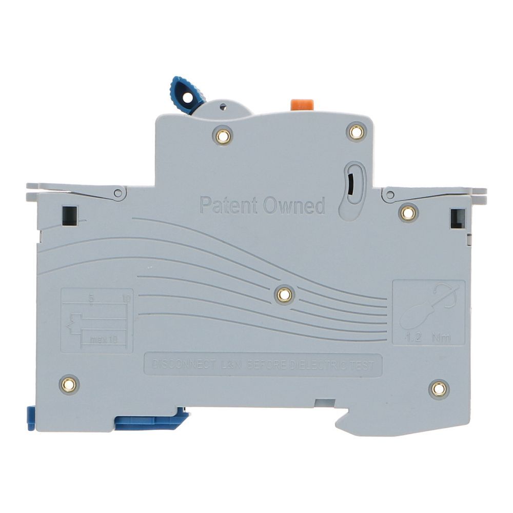 Aardlekautomaat B 16A 1 polig + nul 10mA 6kA RCM18