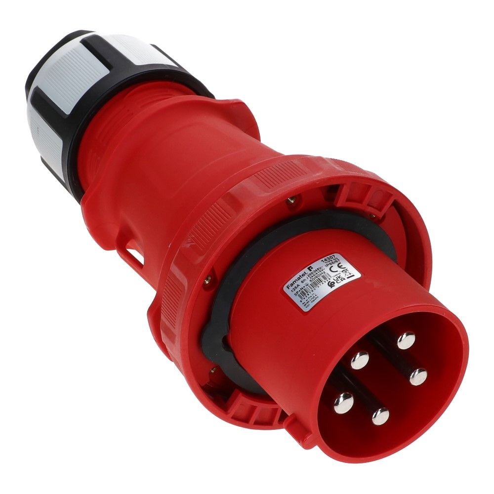 CEE male 5 polig 6H 125A IP67 stekker 380-415VAC