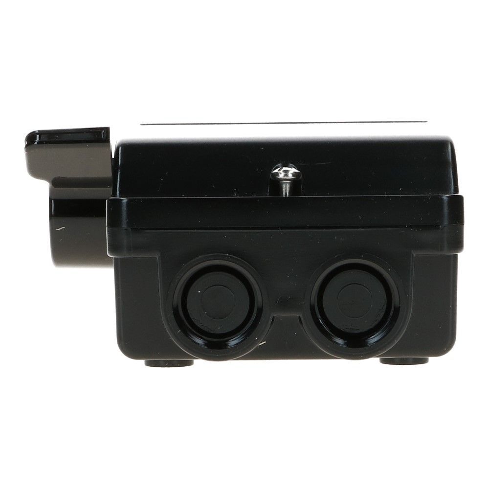Werkschakelaar IP65 4 polig 16A 105x119x 58mm zijhefboom hendel zwart