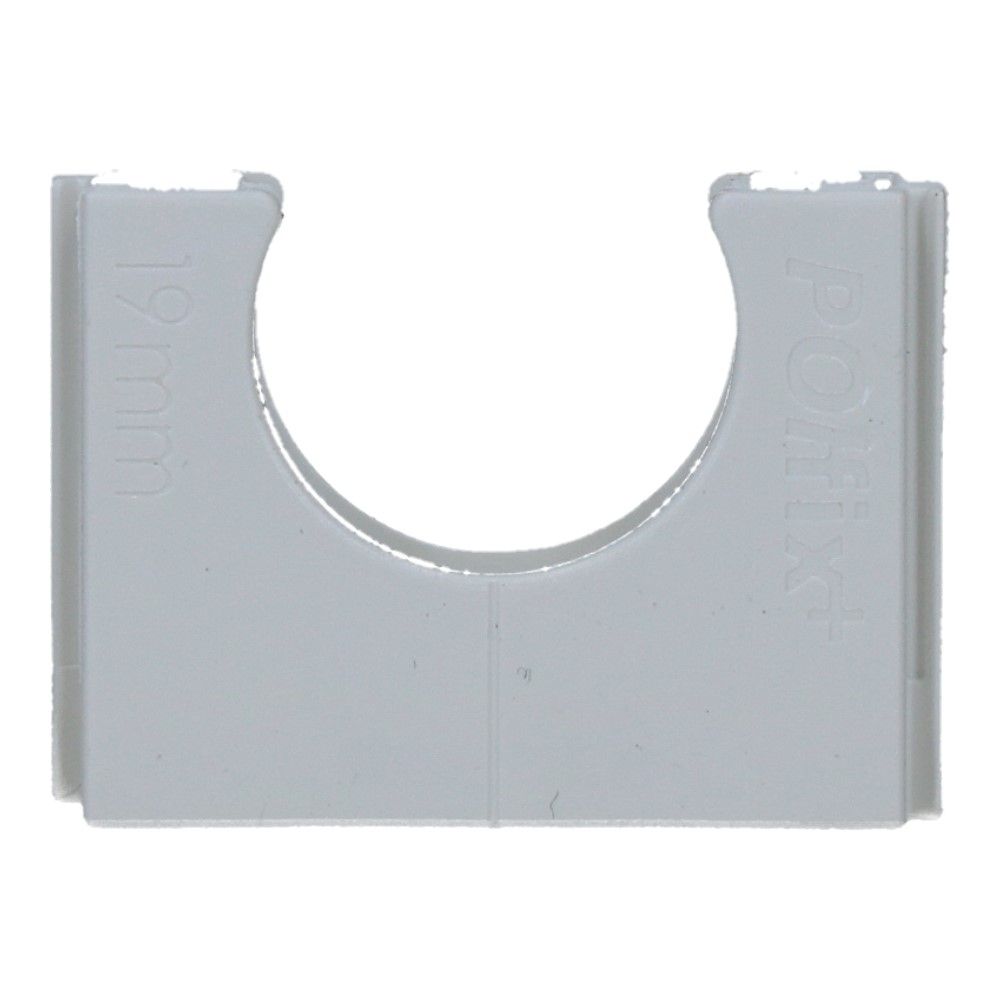 Klemblok wit 19mm Polfix+ RAL9010 - 100 stuks