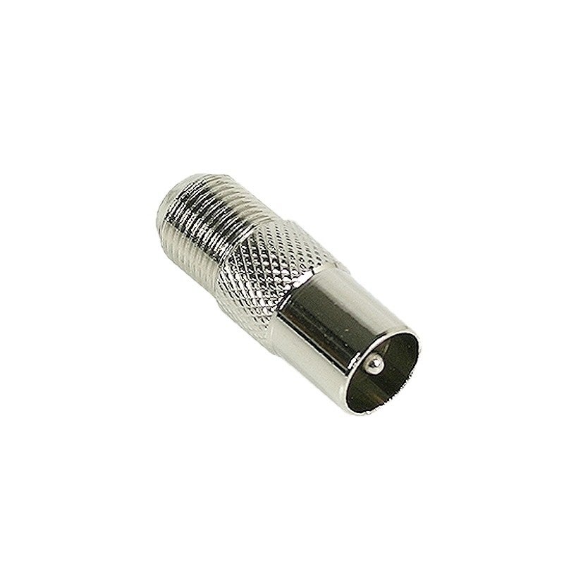 Coax f-connector adaptor female-male IEC