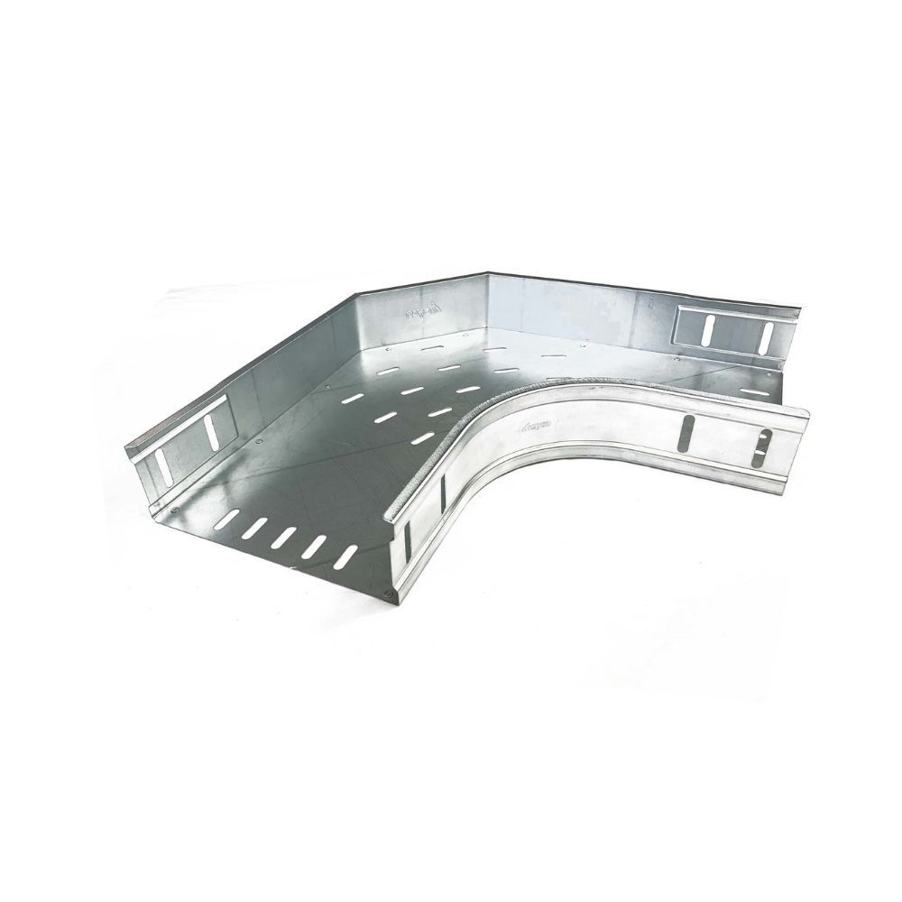Kabelgoot bocht 90° 300x60mm Sendzimir verzinkt
