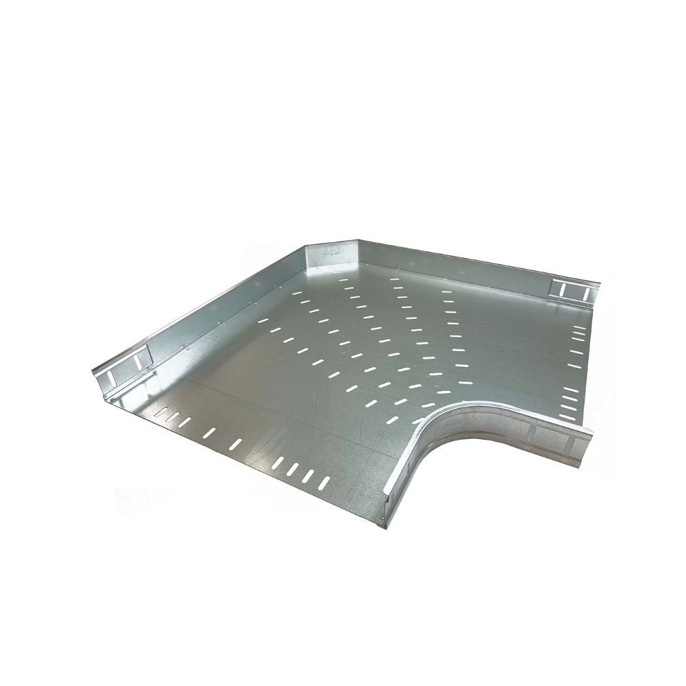 Kabelgoot bocht 90° 400x60mm Sendzimir verzinkt
