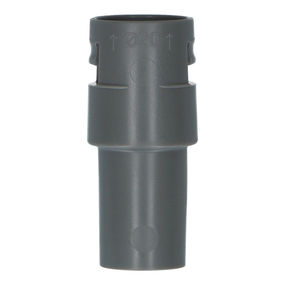 Koppeling van 20mm flexbuis naar 19mm en 16mm