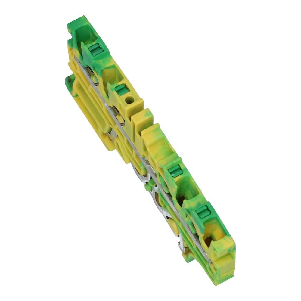 Montageklem aarde steek EFCE 2.5mm² geel/groen 4 aansluitingen