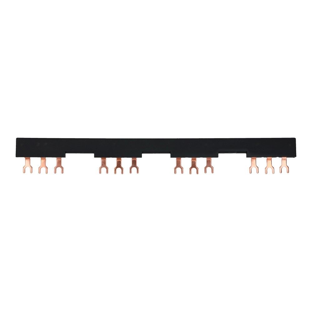 Kamrail vork 3 fase 12 poles offset 27mm tbv motorbeveiliging