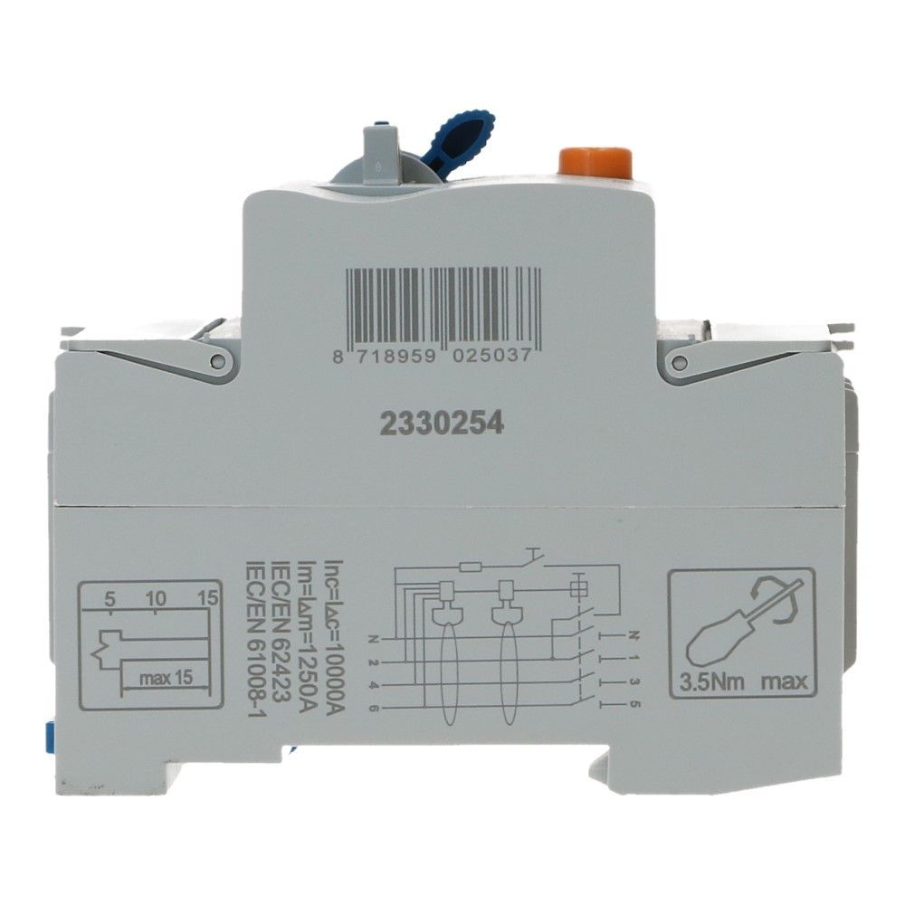 Aardlekschakelaar 63A 4 polig 300mA Type B 10kA RCD1