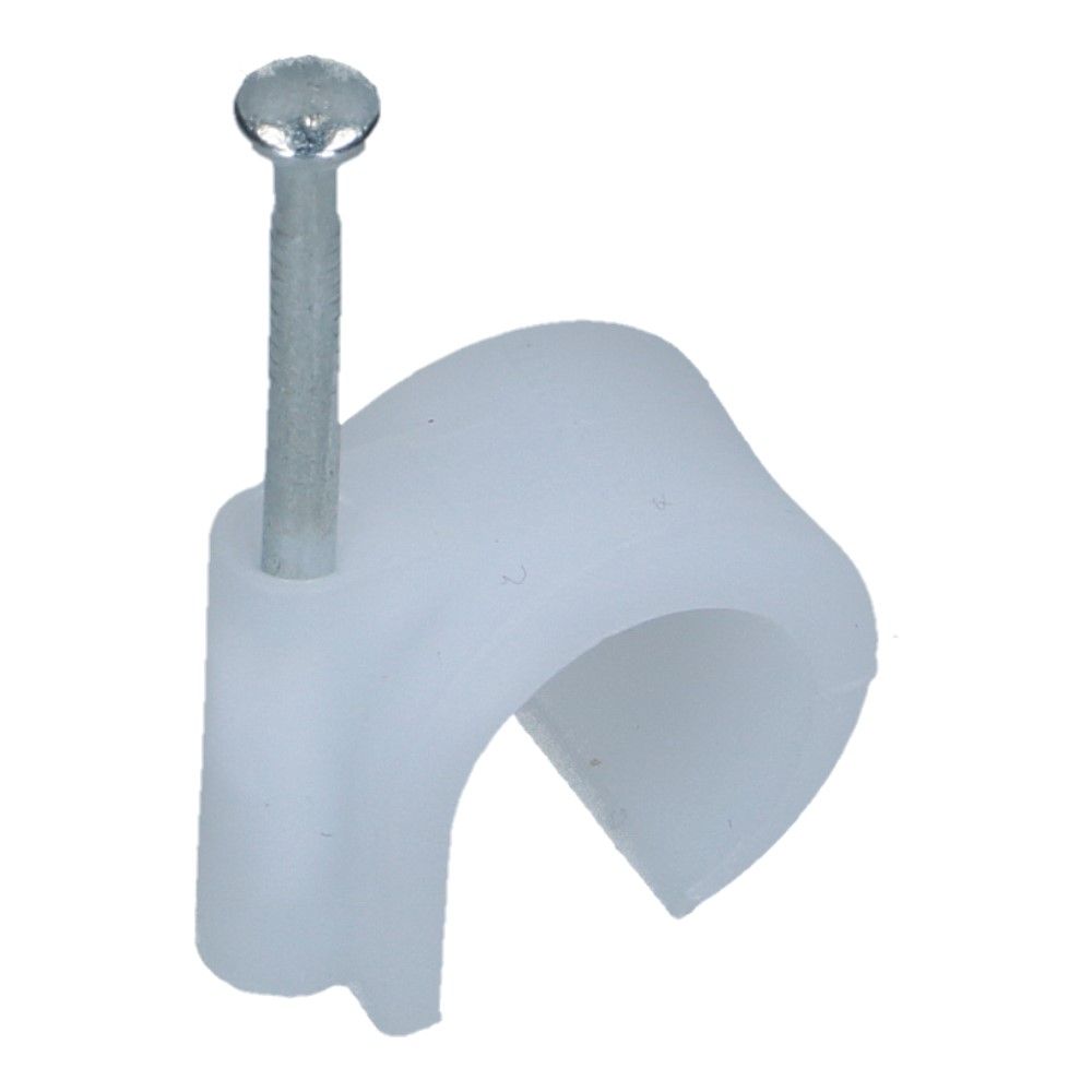 Spijkerclip universeel 16-19mm wit - 50 stuks