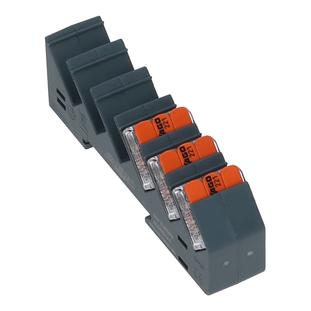Din-railhouder APW voor lasklemmen 6x- 3voudig - 4mm²