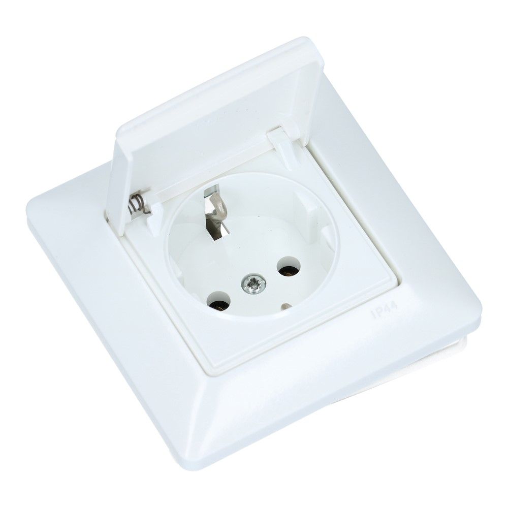 MIKRO IP44 9010 wandcontactdoos wit venster
