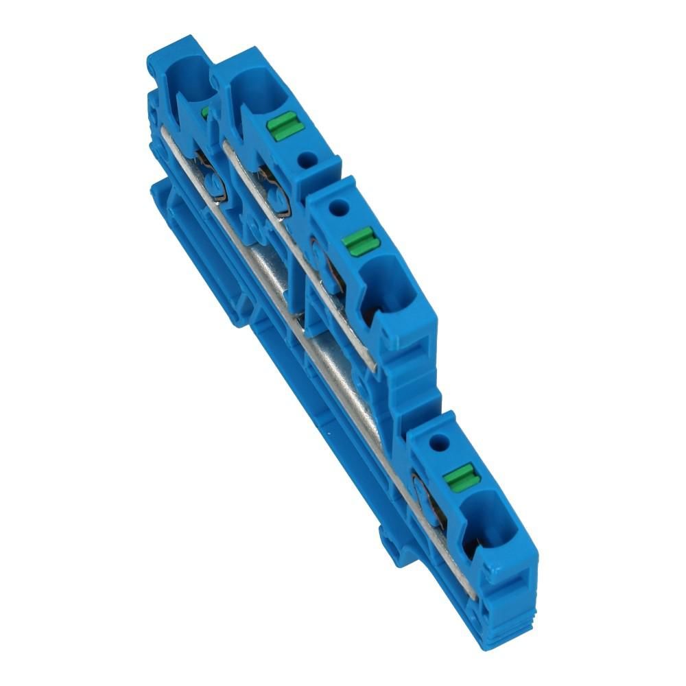 Montageklem etageklem steek EFD 4mm² blauw