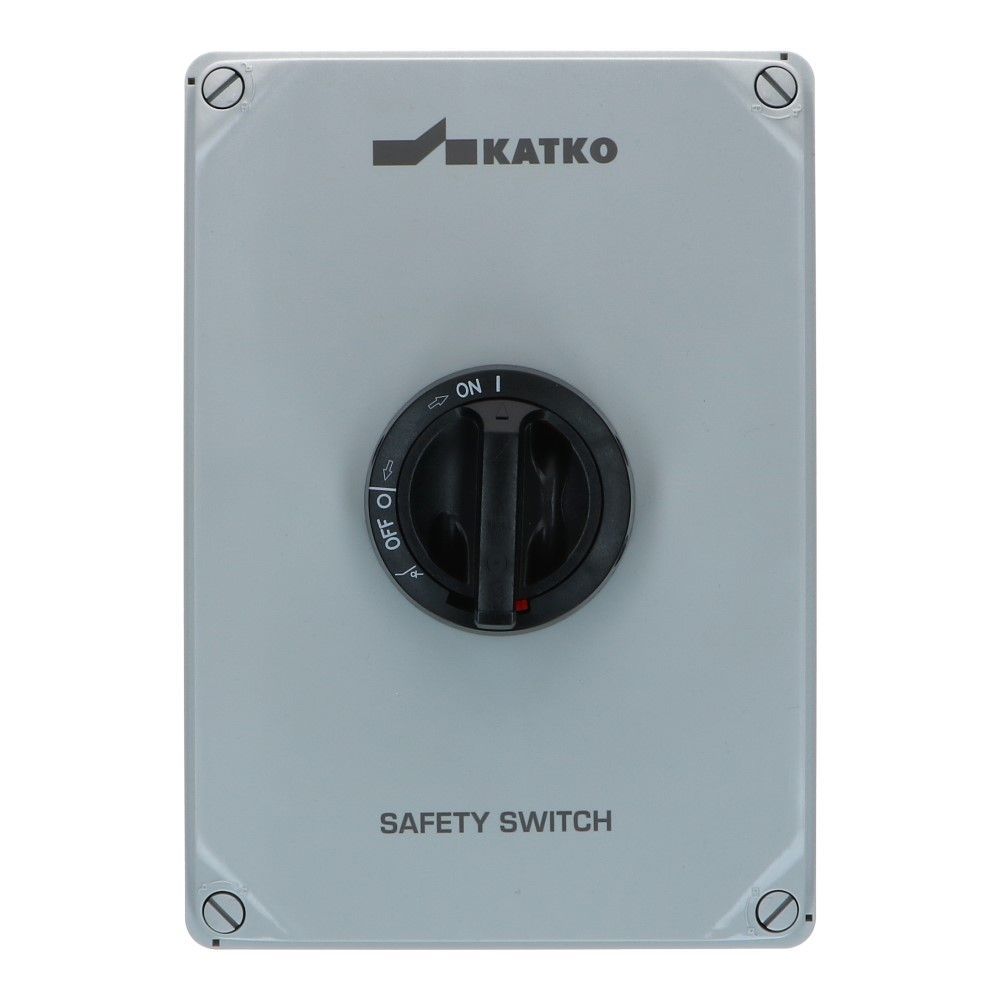 Werkschakelaar IP66 4 polig 80A 190x270x138mm zwart hendel PC AC22-63A