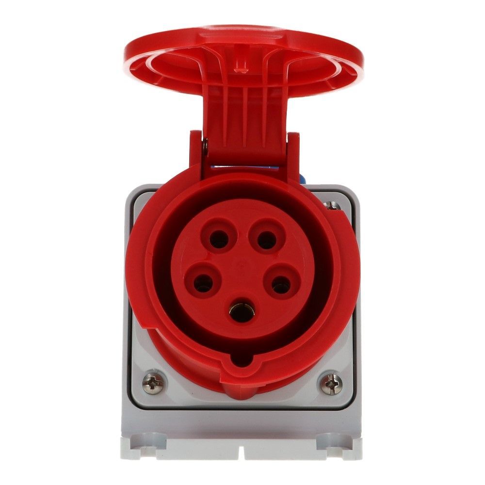 CEE female 5 polig 6H 16A IP44 wcd 380-415 VAC + schuko wcd