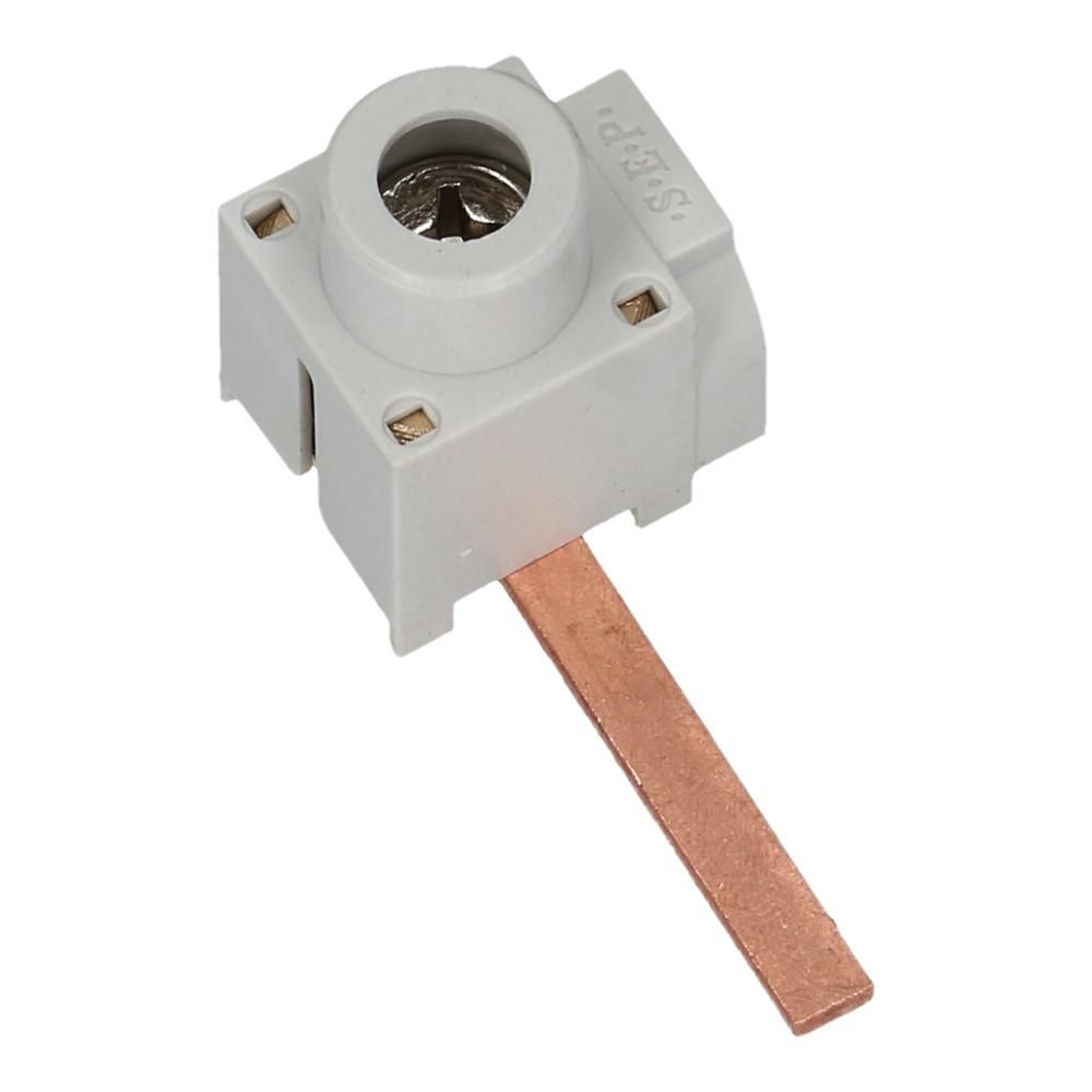 Aftakblok pin grijs 1 fase 50mm² stift 27mm zijkant