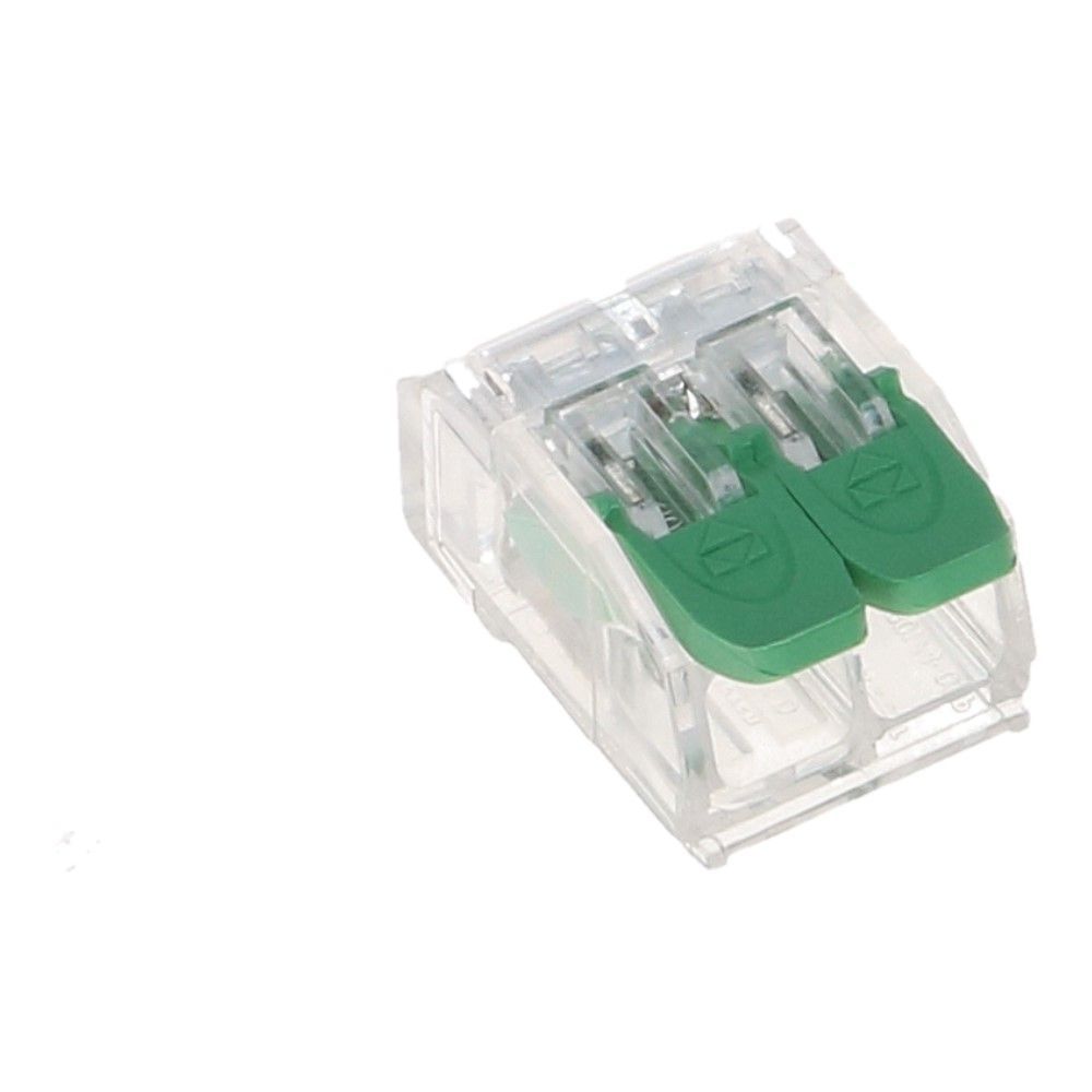 Lasklem 2 voudig 0.2-4.0mm² voor massief/soepel draad - 50 stuks